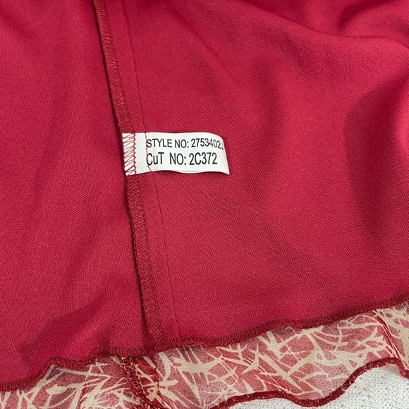 Hi Studio by Jonathan Martin Dress Sz 10 100% Silk Red/White Mix Spaghetti Strap - Picture 6 of 10